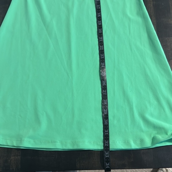 Susan Monaco Lovebird Green Halter Mini Dress Racerback Size Small NWT - Picture 7 of 7